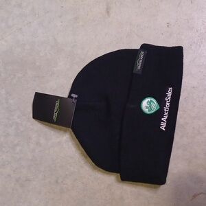 New Crossland black snow cap hat stocking cap